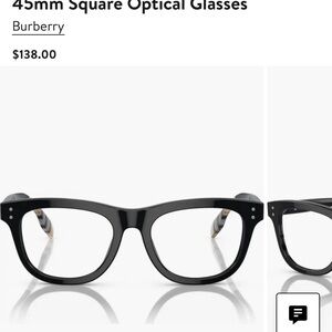 Burberry Classic Black Square Glasses
